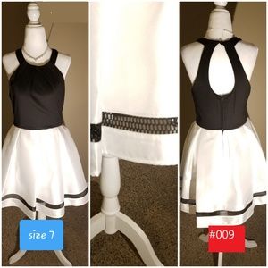 Black and white dress